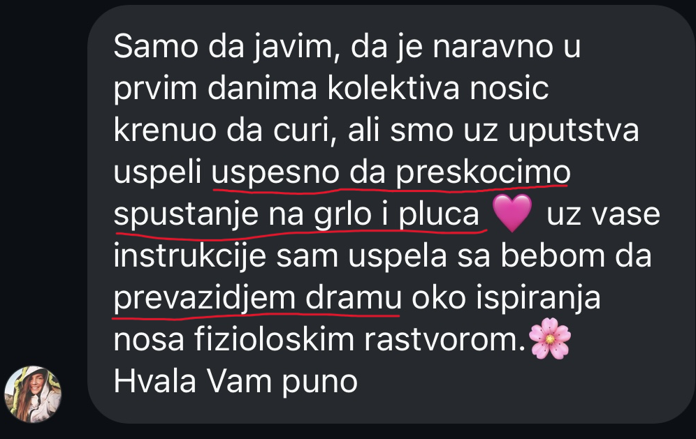čišćenje nosa bebama