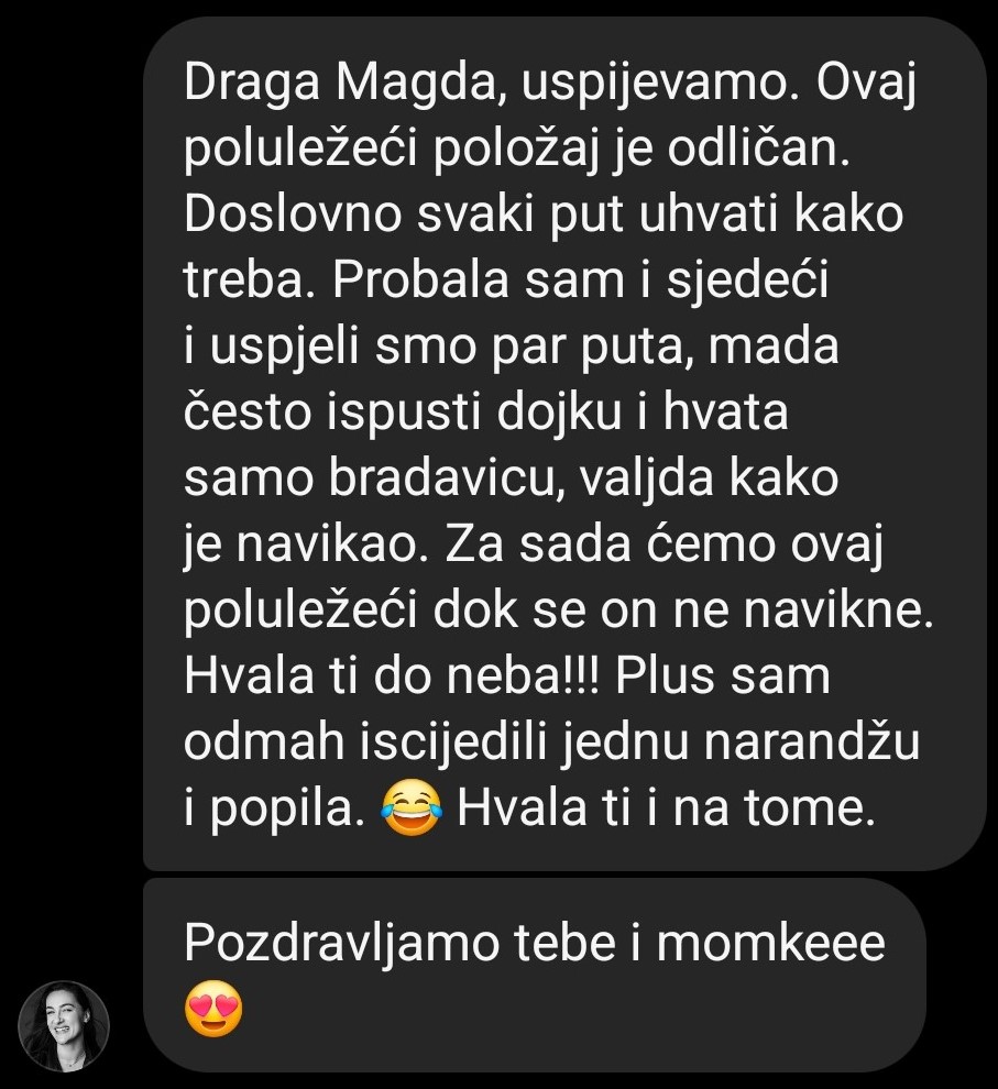 položaji za dojenje