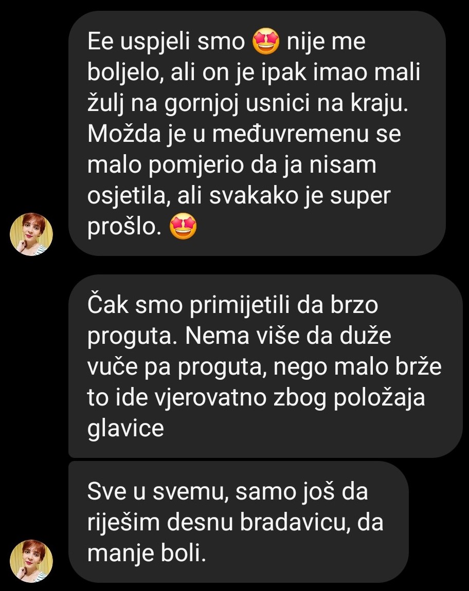 dojenje ne boli